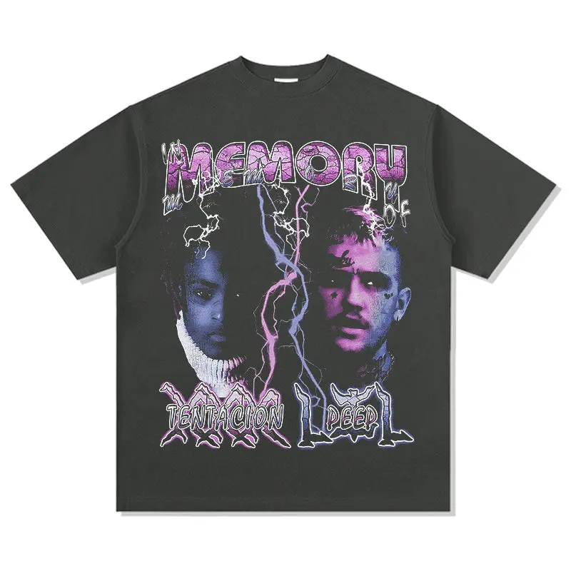 MEMORY OF XXX TENTACION LILPEEP TEE 2024 - view 2