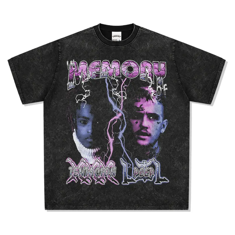 MEMORY OF XXX TENTACION LILPEEP TEE 2024 - view 3
