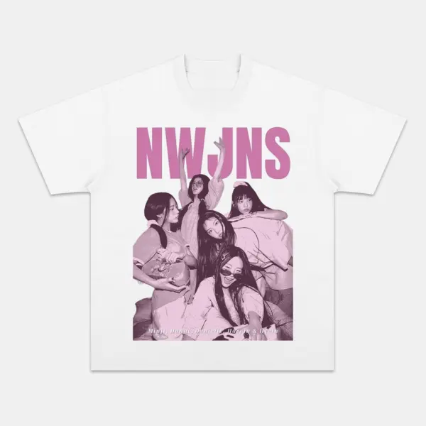 NewJeans K-Pop Vintage Graphic Tee