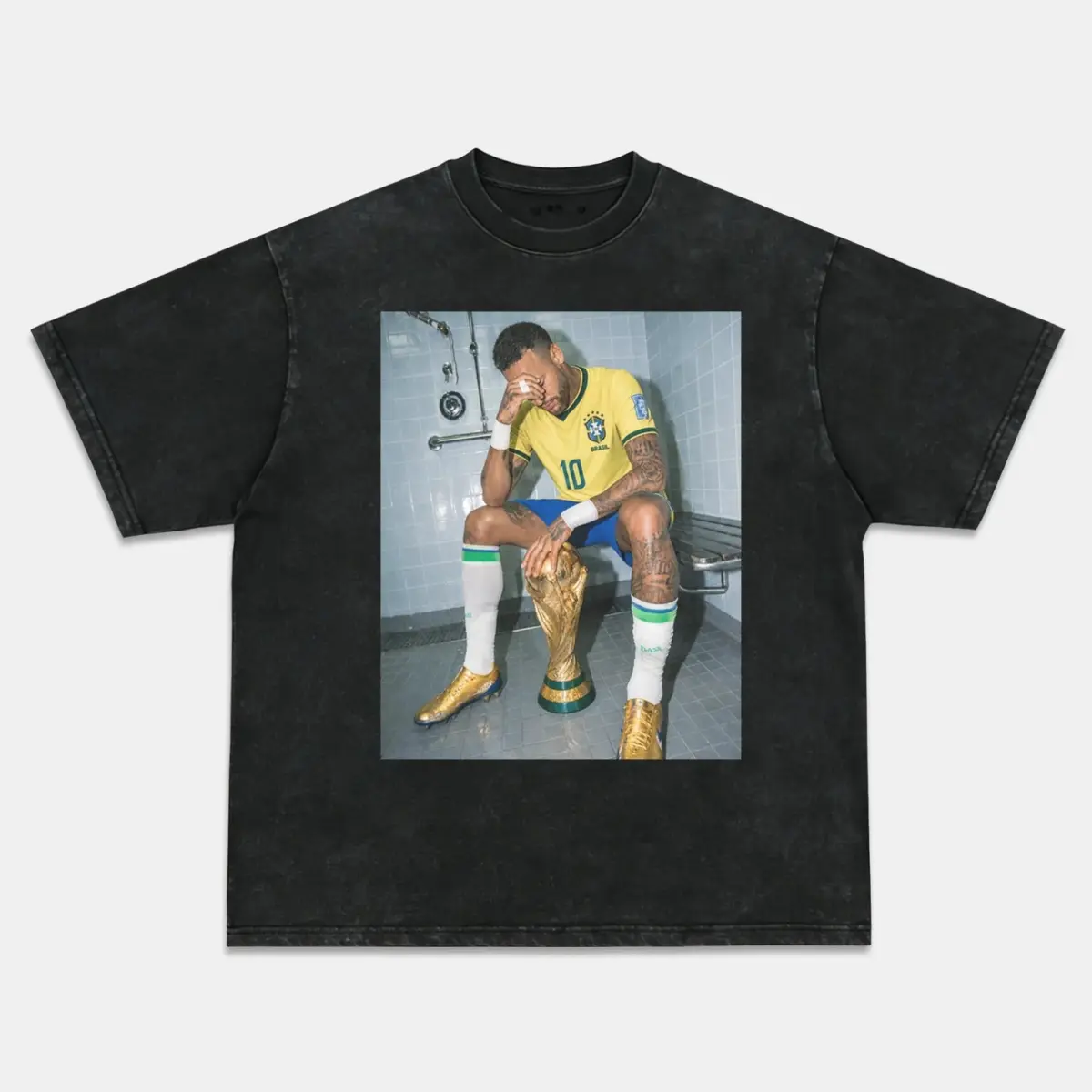 Neymar Jr 'Ousadia e Alegria' Vintage Soccer Graphic Tee — product image 2