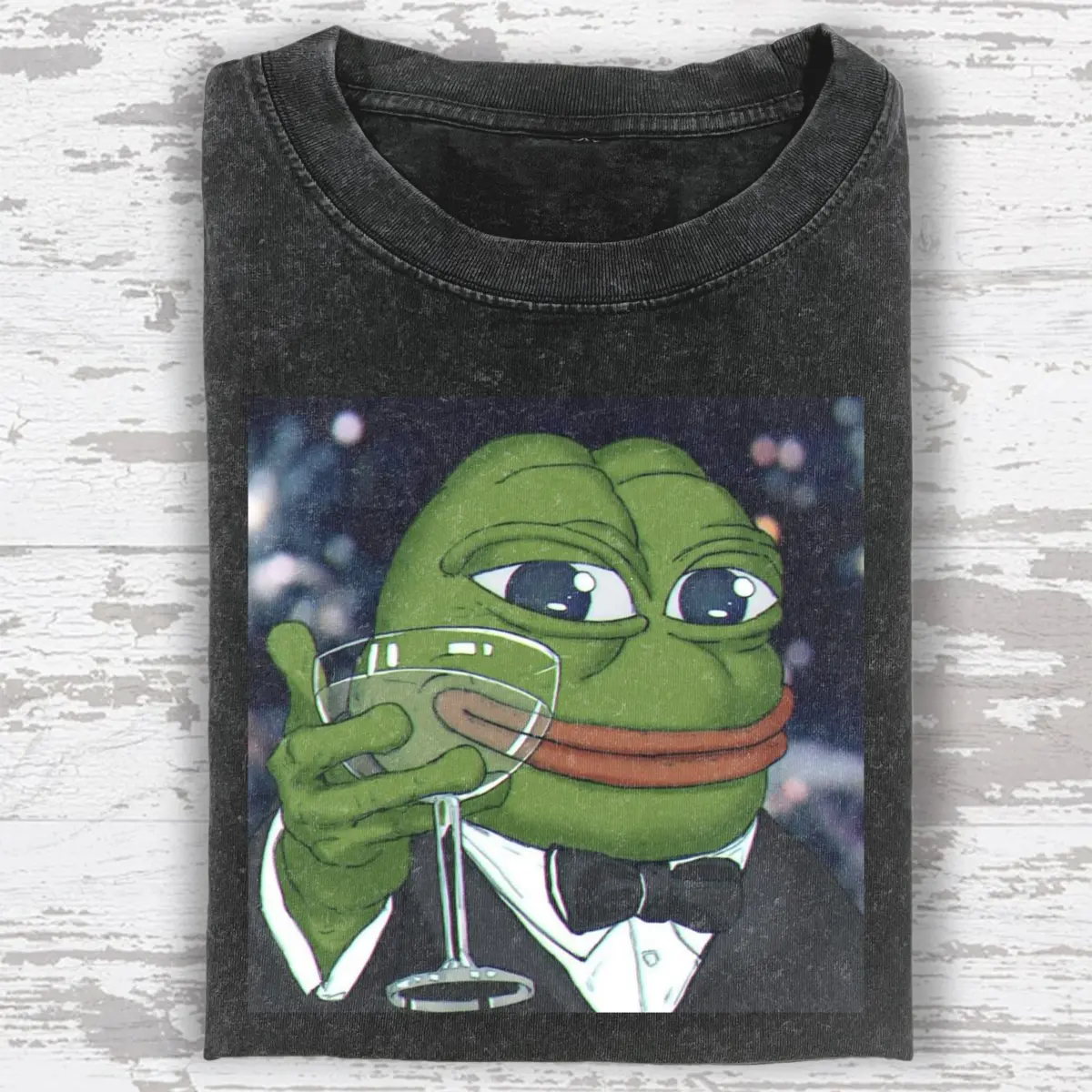 Pepe The Frog as Jay Gatsby Old Money Meme Graphic Tee — product image 2