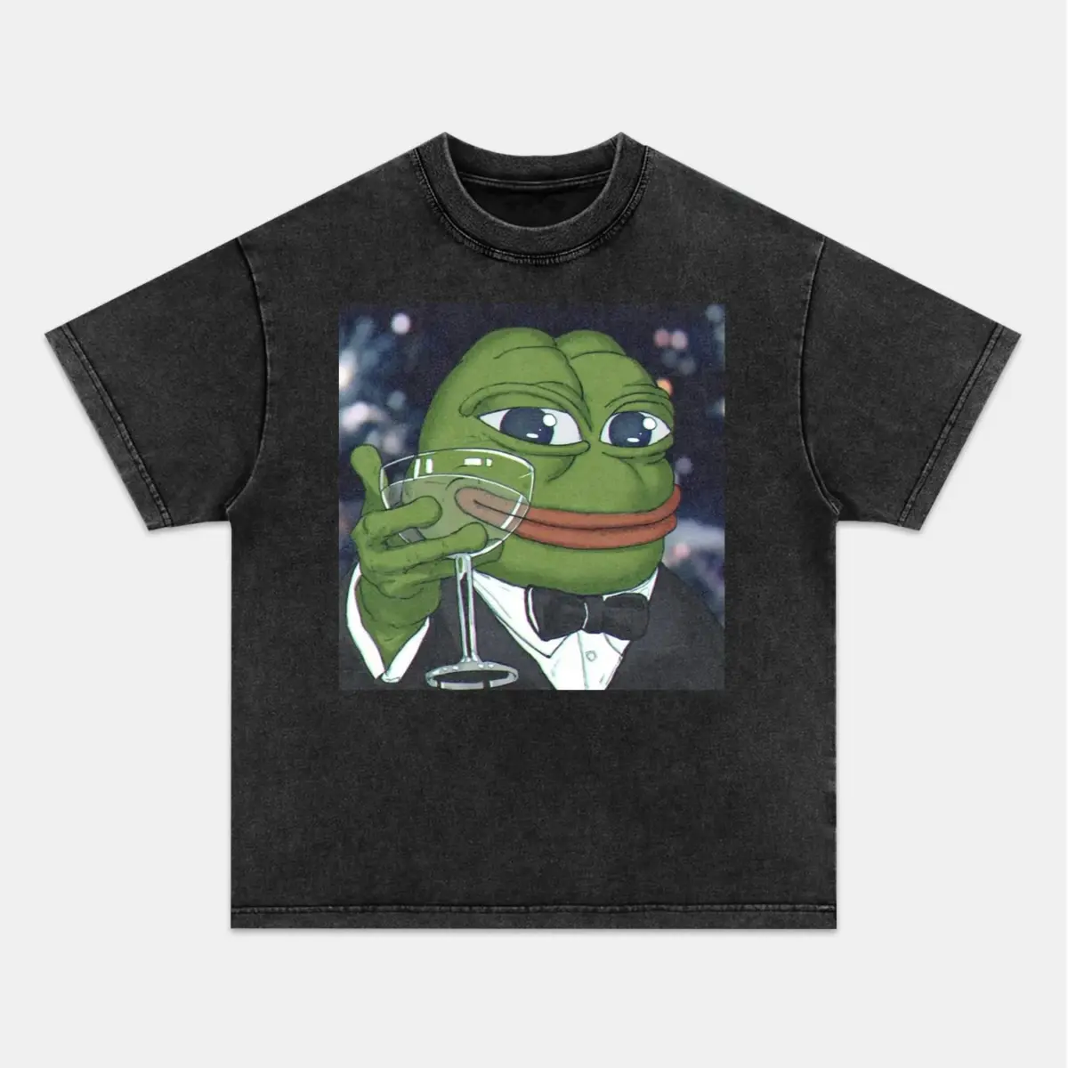 Pepe The Frog as Jay Gatsby Old Money Meme Graphic Tee — product image 4