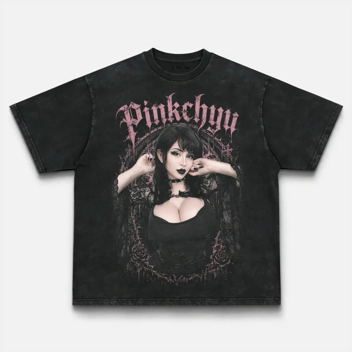 Pinkchyu Kawaii Cyberpop Vintage Graphic Tee — product image 2
