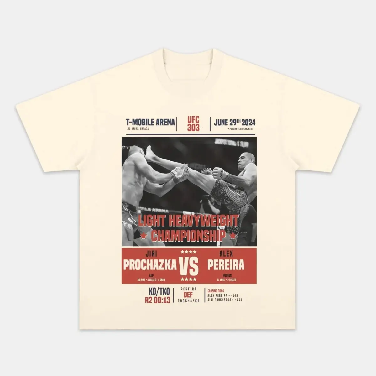 Prochazka Vs Pereira Graphic Tee — product image 2