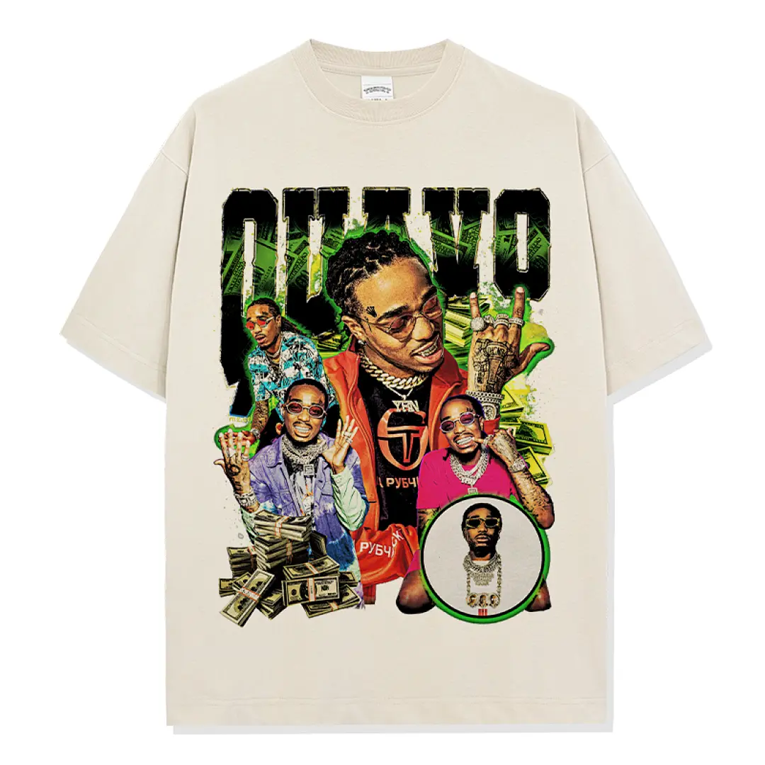 Quavo Tee - Apricot