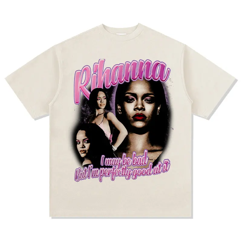 RIHANNA "I MAYBE BAD BUT I AM PERFECTLY GOOD AT IT " TEE 2024 - view 5
