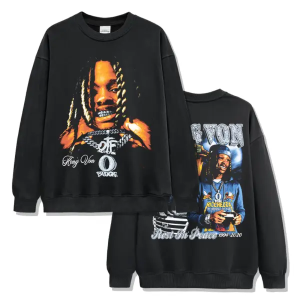 Rest In Peace By king Von Sweatshirt