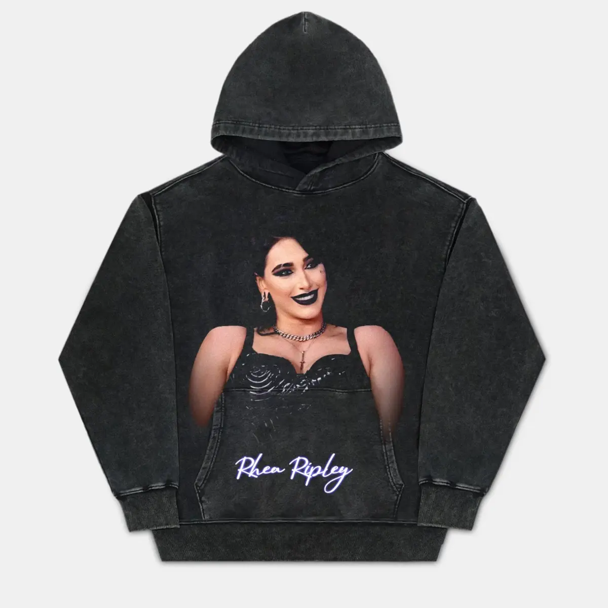 Rhea Ripley 'Mami' Judgment Day Vintage Wrestling Graphic Hoodie — product image 2
