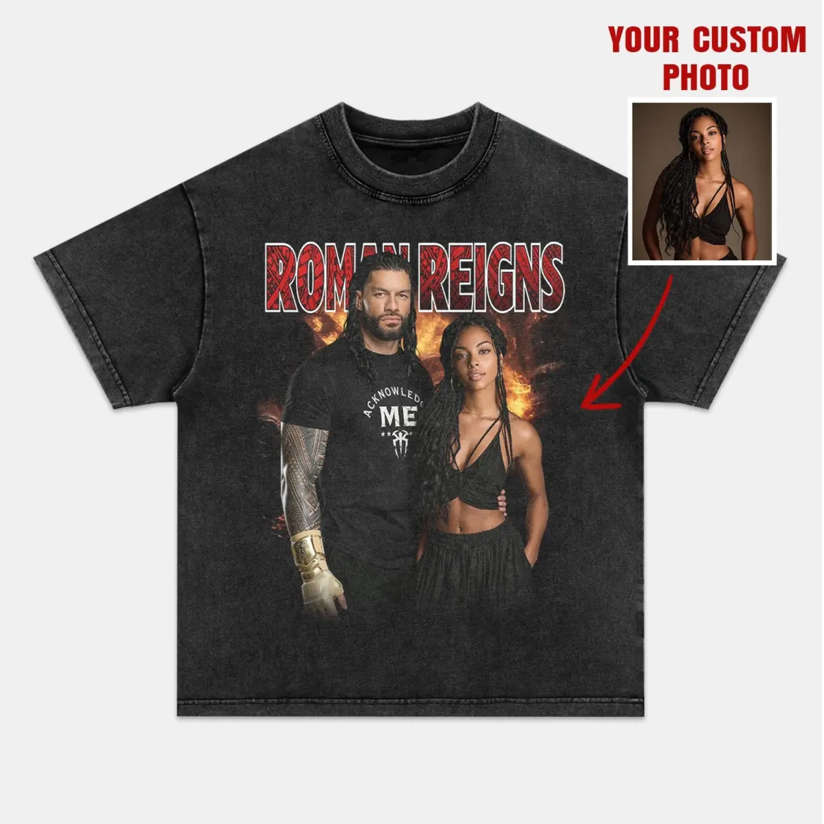 Roman Reigns Tribal Chief Custom Graphic Tee — product image 2