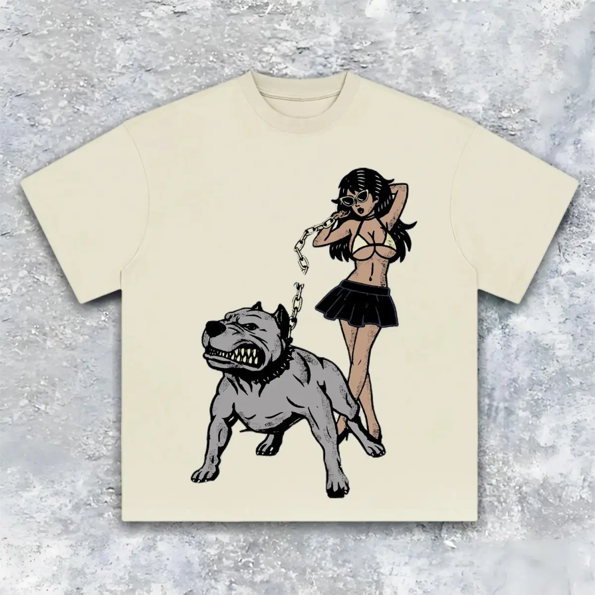 Sexy & Fierce Dogs Graphic Tee — product image 2