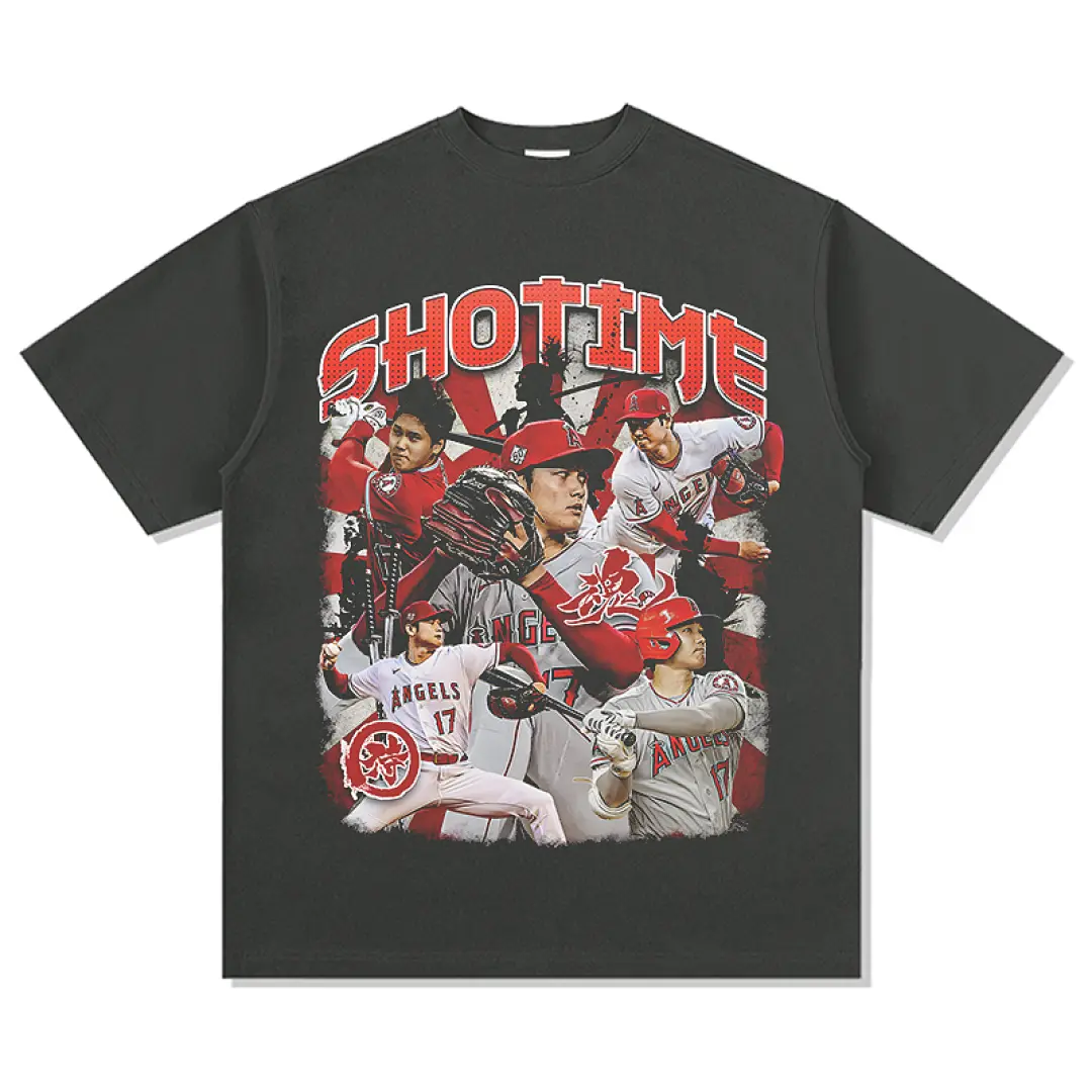Shohei Ohtani Tee - Charcoal