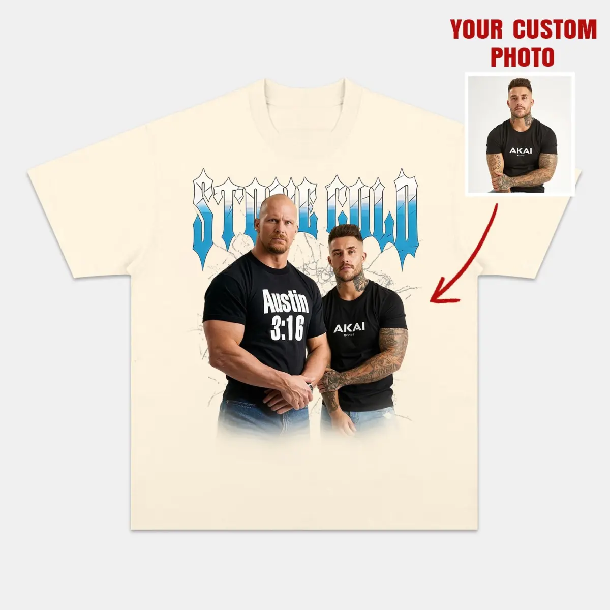 Stone Cold Steve Austin 'Austin 3:16' Vintage Wrestling Graphic Tee — product image 4