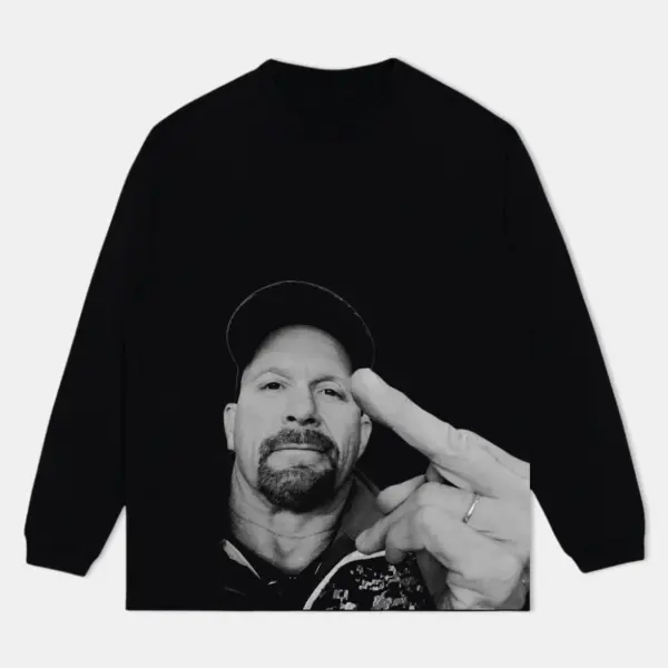 Stone Cold Steve Austin Graphic Long Sleeve T-Shirt