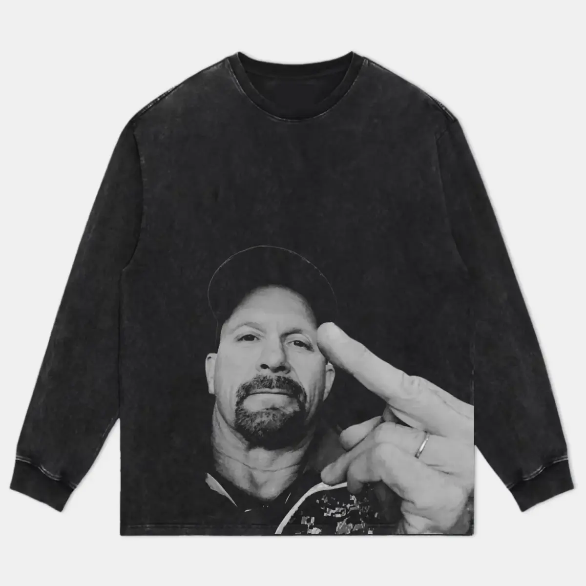 Stone Cold Steve Austin Graphic Long Sleeve T-Shirt — product image 2