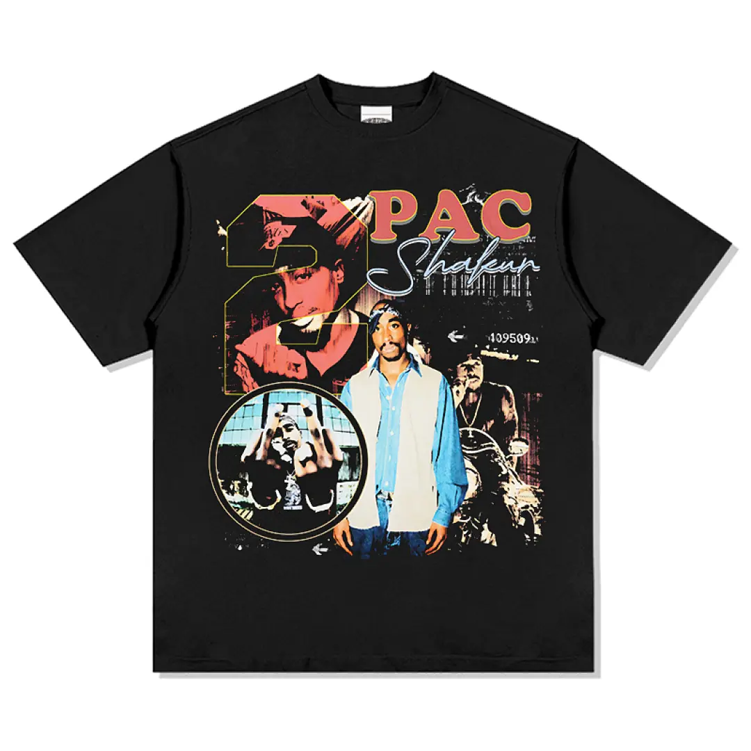 Tupac Design 7362 Tee - Black