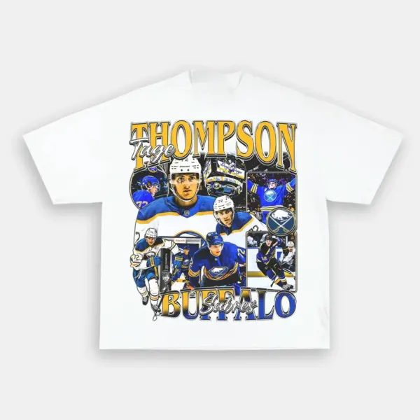 Tage Thompson Buffalo Hockey Vintage Heavyweight Graphic T-Shirt