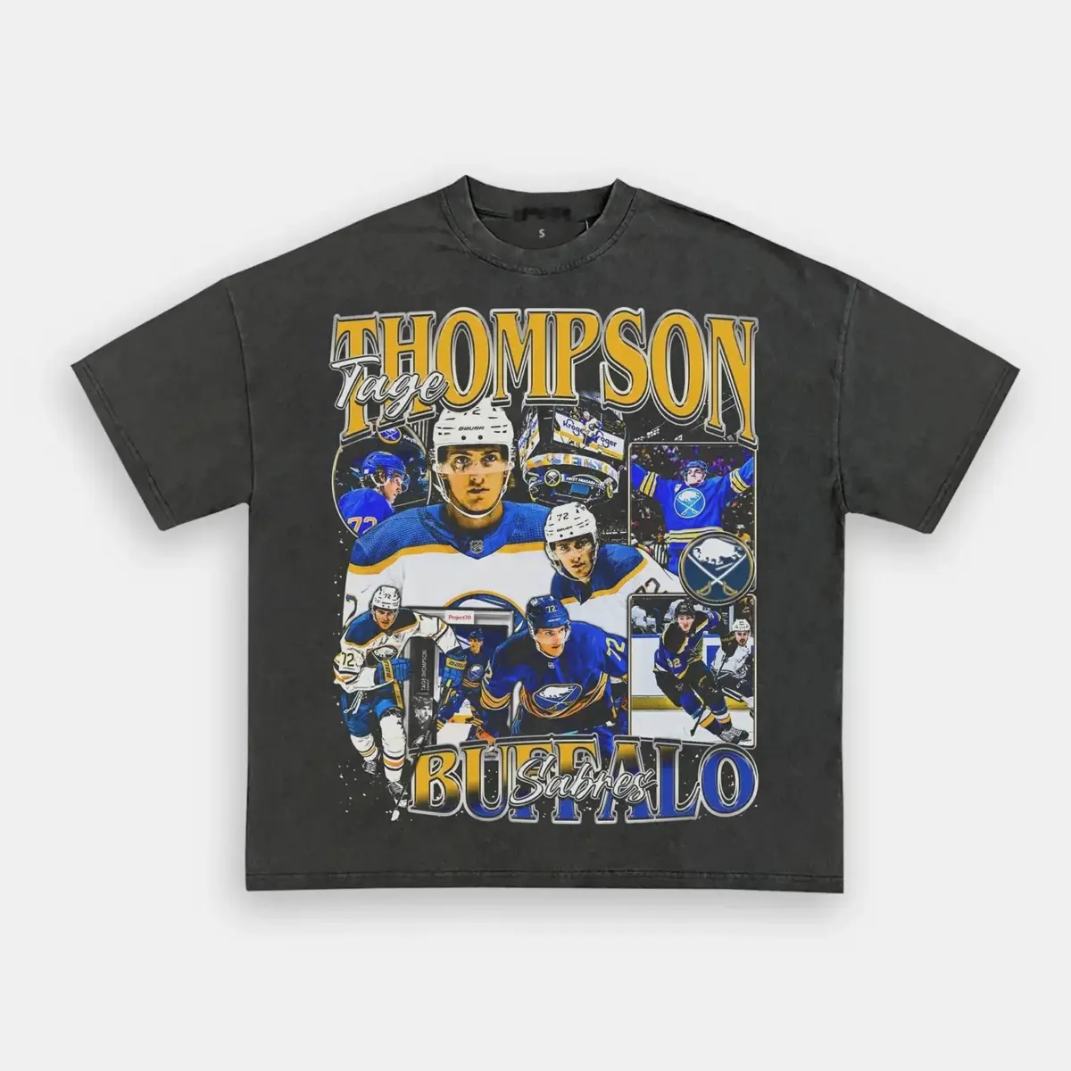 Tage Thompson Buffalo Hockey Vintage Heavyweight Graphic T-Shirt — product image 2