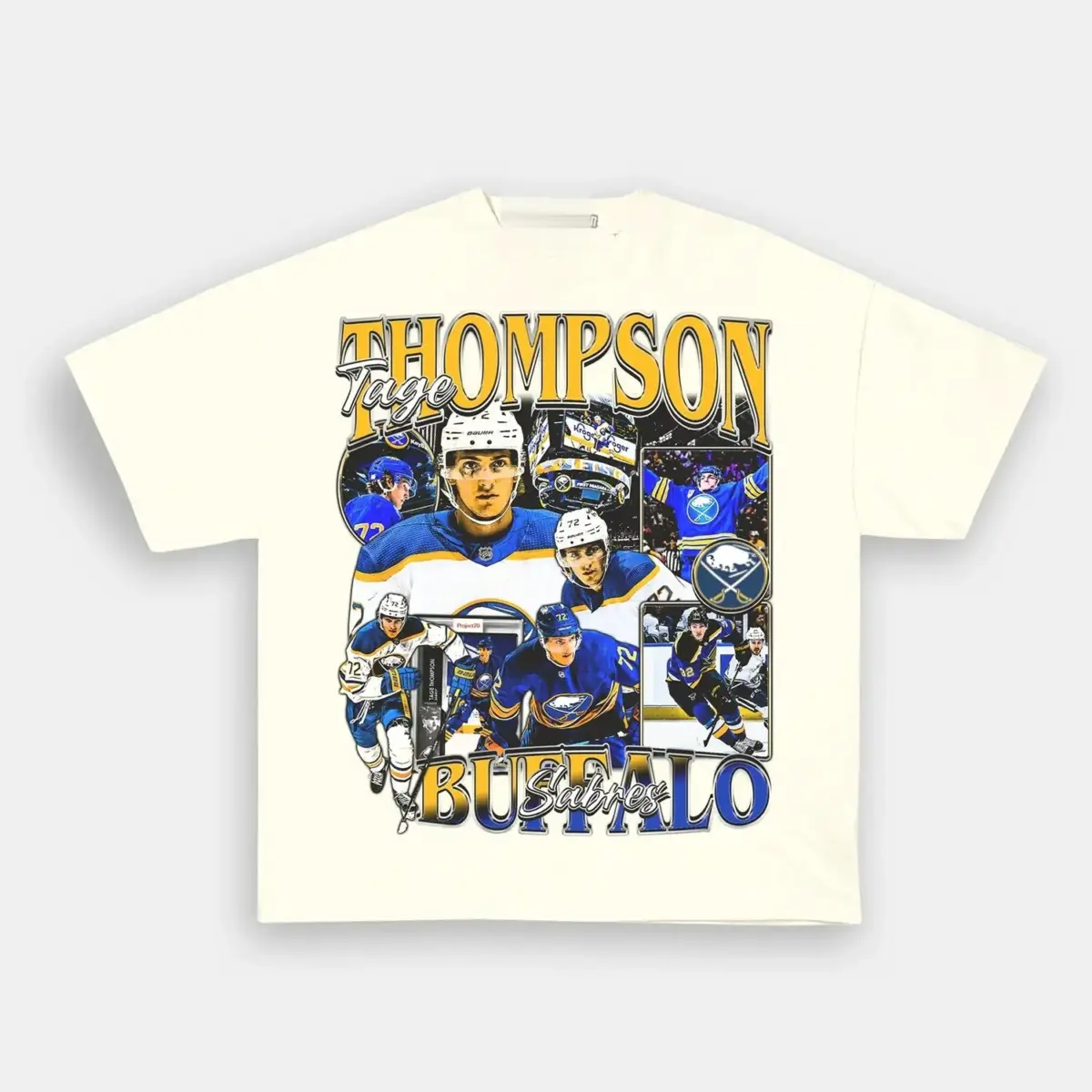 Tage Thompson Buffalo Hockey Vintage Heavyweight Graphic T-Shirt — product image 4