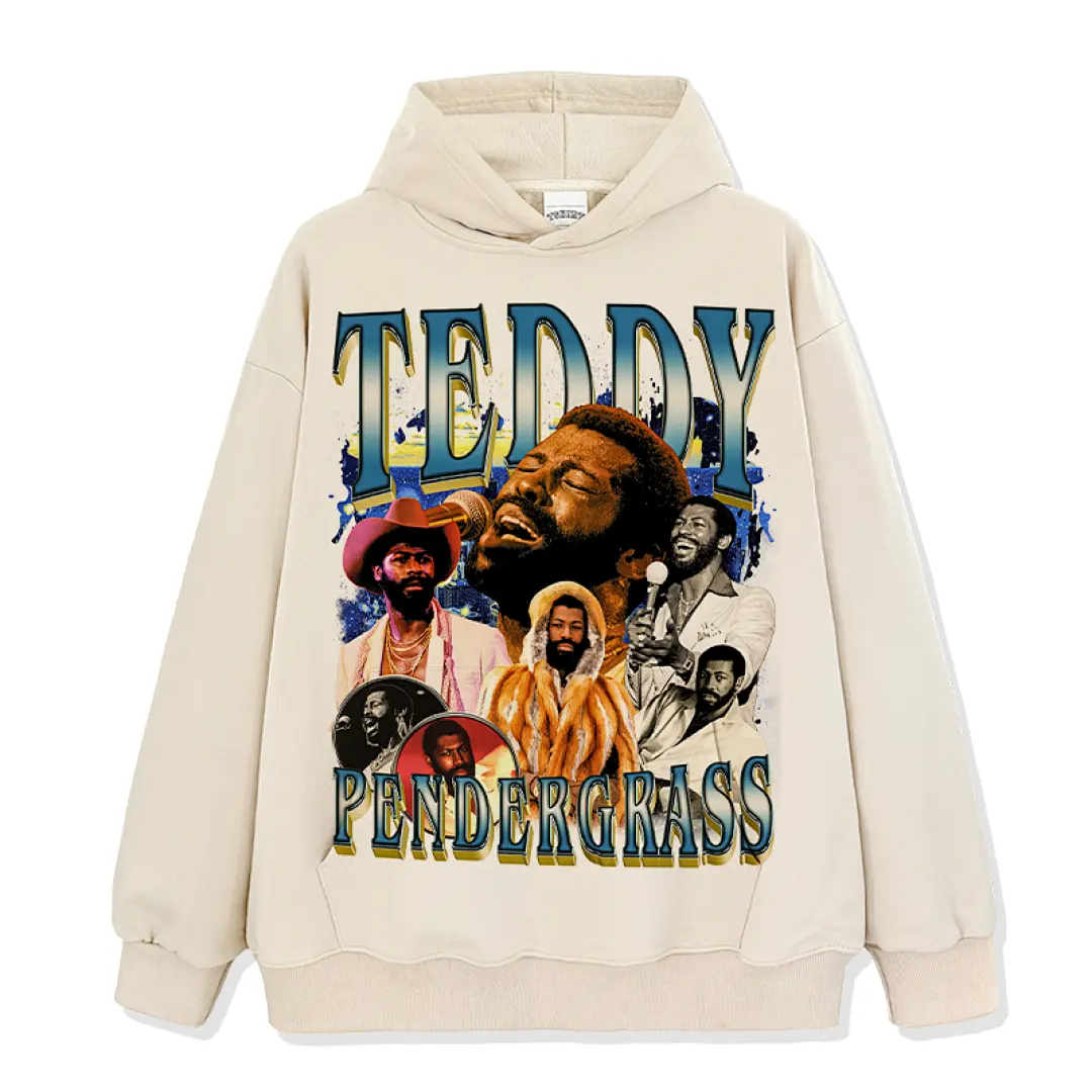 Teddy Pendergrass Hoodie - Apricot