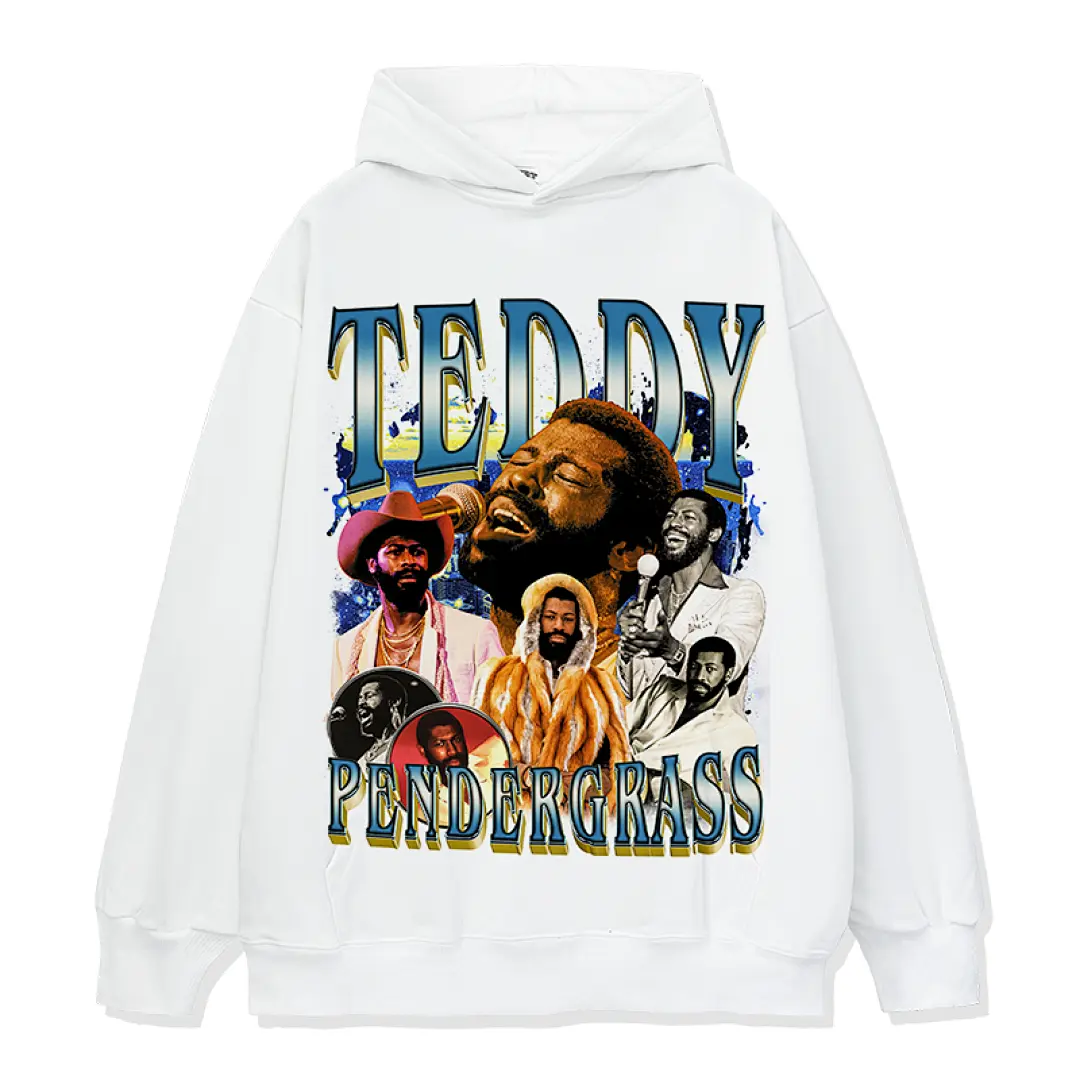 Teddy Pendergrass Hoodie - White