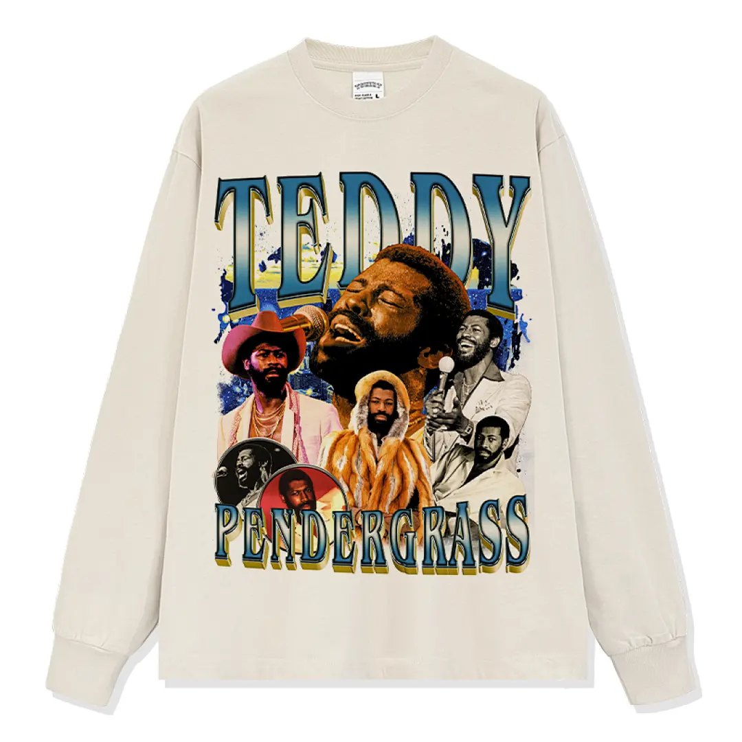 Teddy Pendergrass Sweatshirt - Apricot