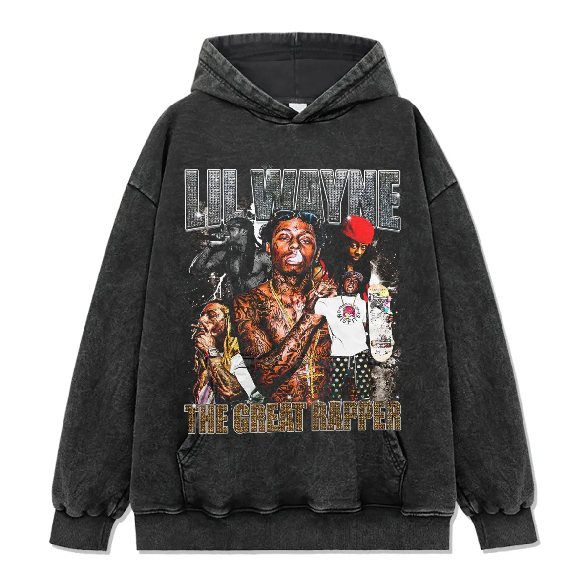 The Great Rapper By Lil Wayne Hoodie - view 2