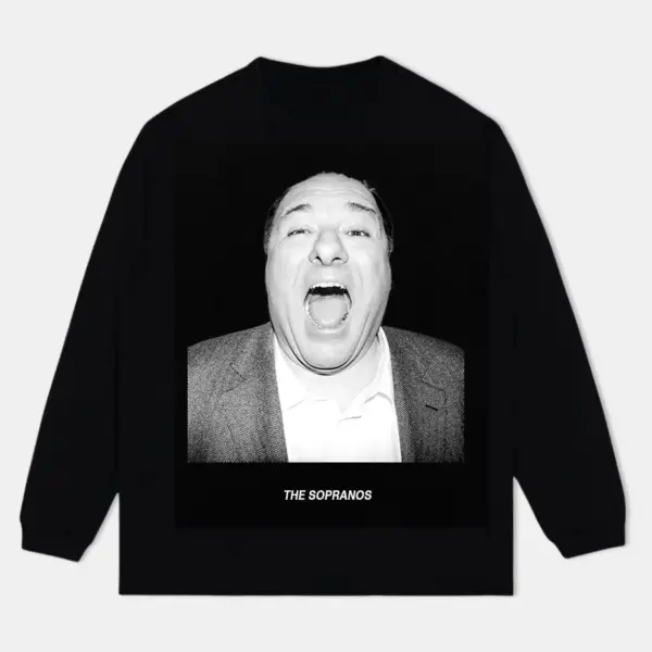 Tony Soprano The Sopranos Mob Boss Vintage Heavyweight Graphic Long Sleeve T-Shirt