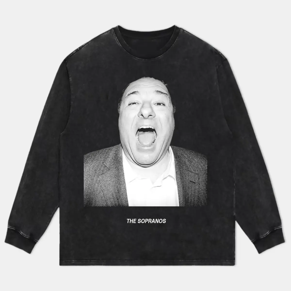 Tony Soprano The Sopranos Mob Boss Vintage Heavyweight Graphic Long Sleeve T-Shirt — product image 2