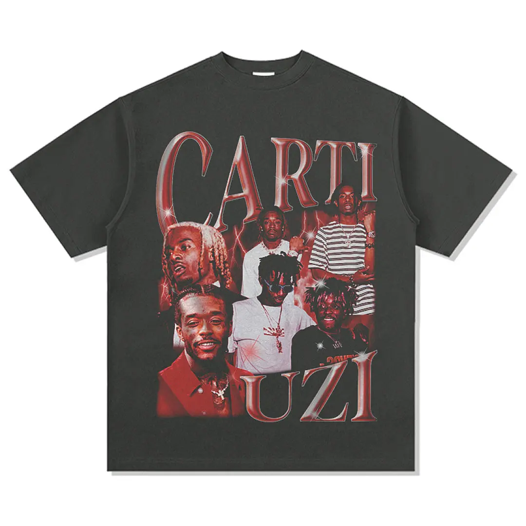 Uzi Carti Tee - Charcoal