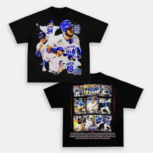 World Series champion Cubs  Back Design TEE