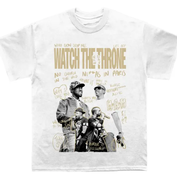 Zay Z & Kanye West "Watch The Throne" Sketchbook TEE