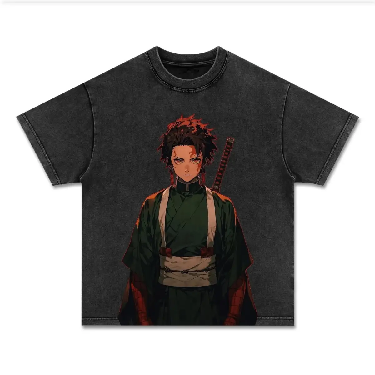 Anime Graphic Demon Slayer Front-Print Heavyweight Graphic T-Shirt — product image 2