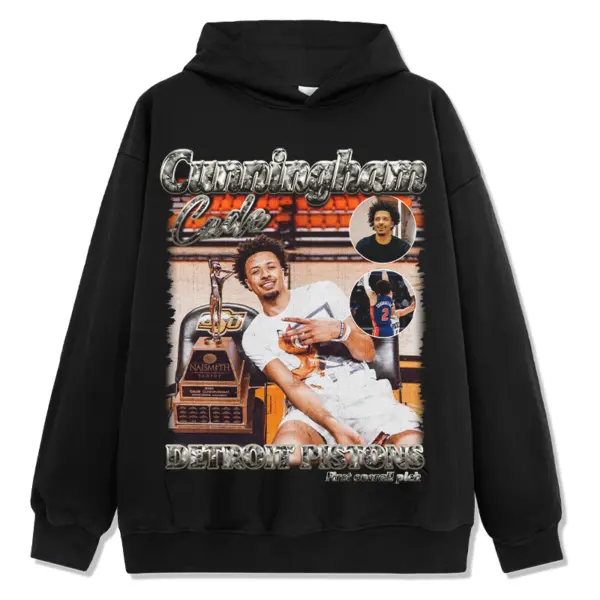 Cade Cunningham Hoodie NBA – Silver Script, Trophy