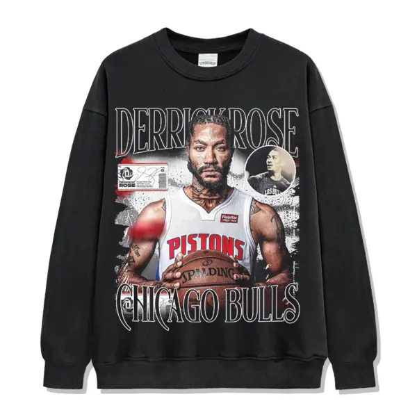 Chicago Bulls Sweatshirt NBA – Derrick Rose Portrait