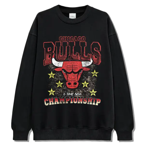 Chicago Bulls Sweatshirt NBA – Red 6 Time Championship