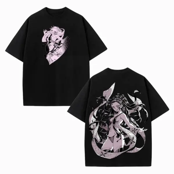 Daki Upper Moon 6 Demon Slayer Vintage Heavyweight Graphic T-Shirt