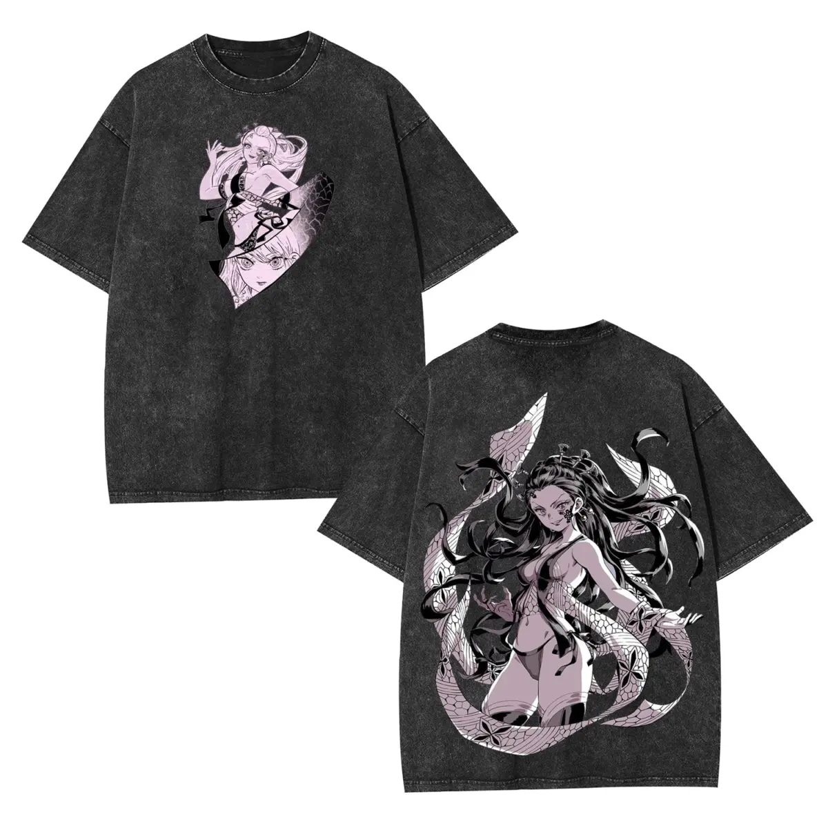 Daki Upper Moon 6 Demon Slayer Vintage Heavyweight Graphic T-Shirt — product image 2