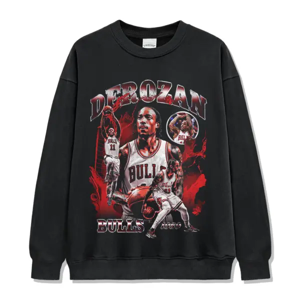 DeMar DeRozan Sweatshirt NBA – Red Smoke Collage