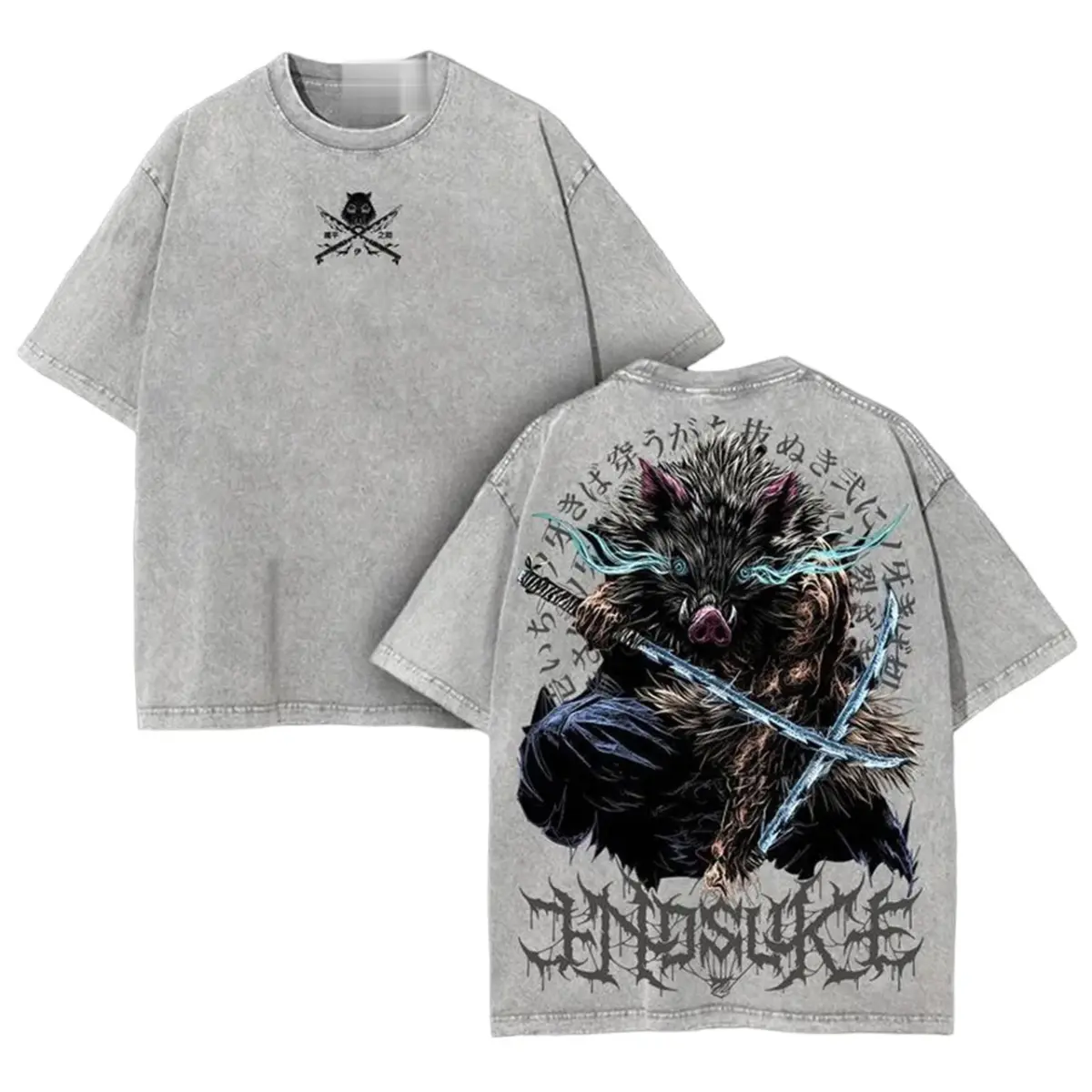 Demon Slayer Unisex Oversized Anime Graphic Tee — product image 3