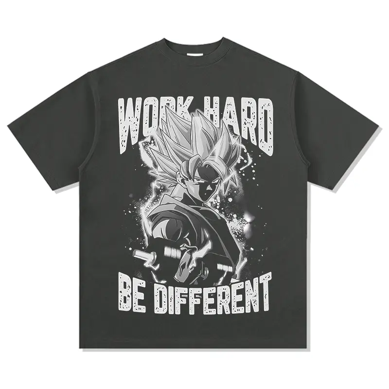 Goku Work Hard Be Different "Anime" TEE - view 2