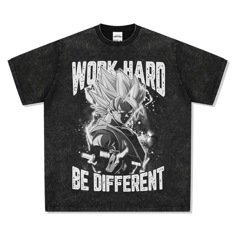 Goku Work Hard Be Different "Anime" TEE - view 3