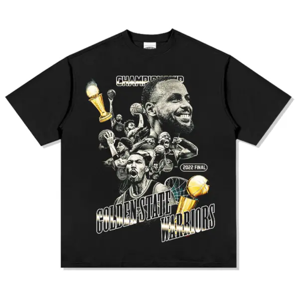 Golden State Warriors Tee NBA – 2022 Final Trophy Collage