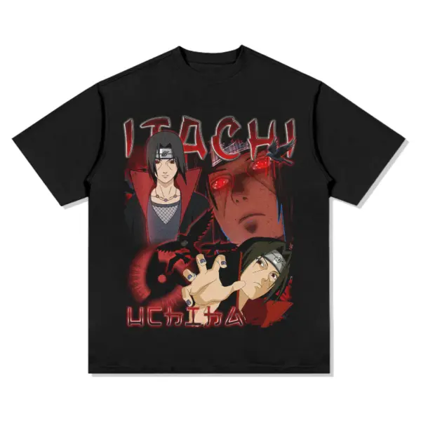 Itachi Uchiha Naruto Anime Tee – Red Reaching Hand