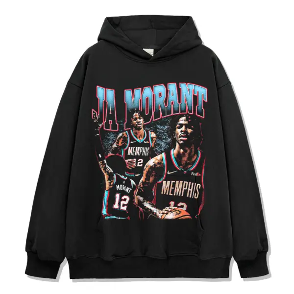 Ja Morant Hoodie NBA – Pink Arched Letters