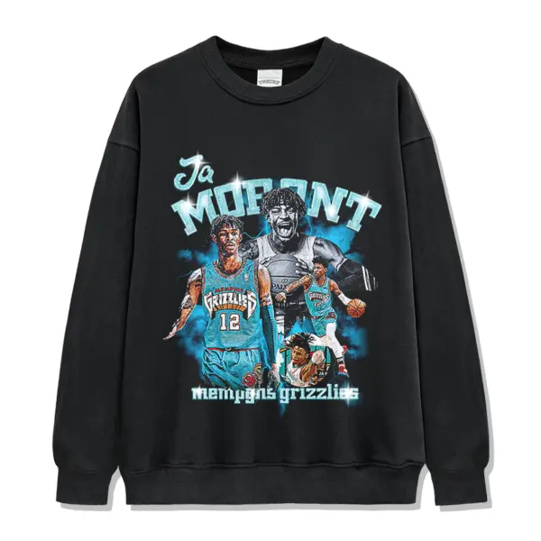 Ja Morant Sweatshirt NBA – Teal Grizzlies Script