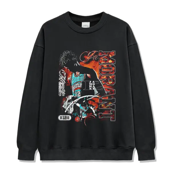 Ja Morant Sweatshirt NBA – Red Flame Lettering