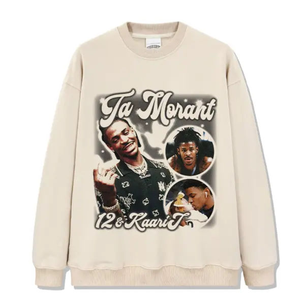 Ja Morant Sweatshirt NBA 2024 – Script, Round Photos