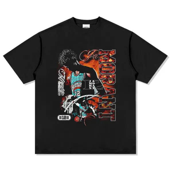 Ja Morant Tee NBA – Red Flame Lettering