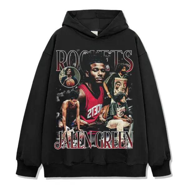 Jalen Green Hoodie NBA – Rockets Lettering Collage