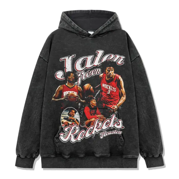 Jalen Green Hoodie NBA 2024 – White Script Letters